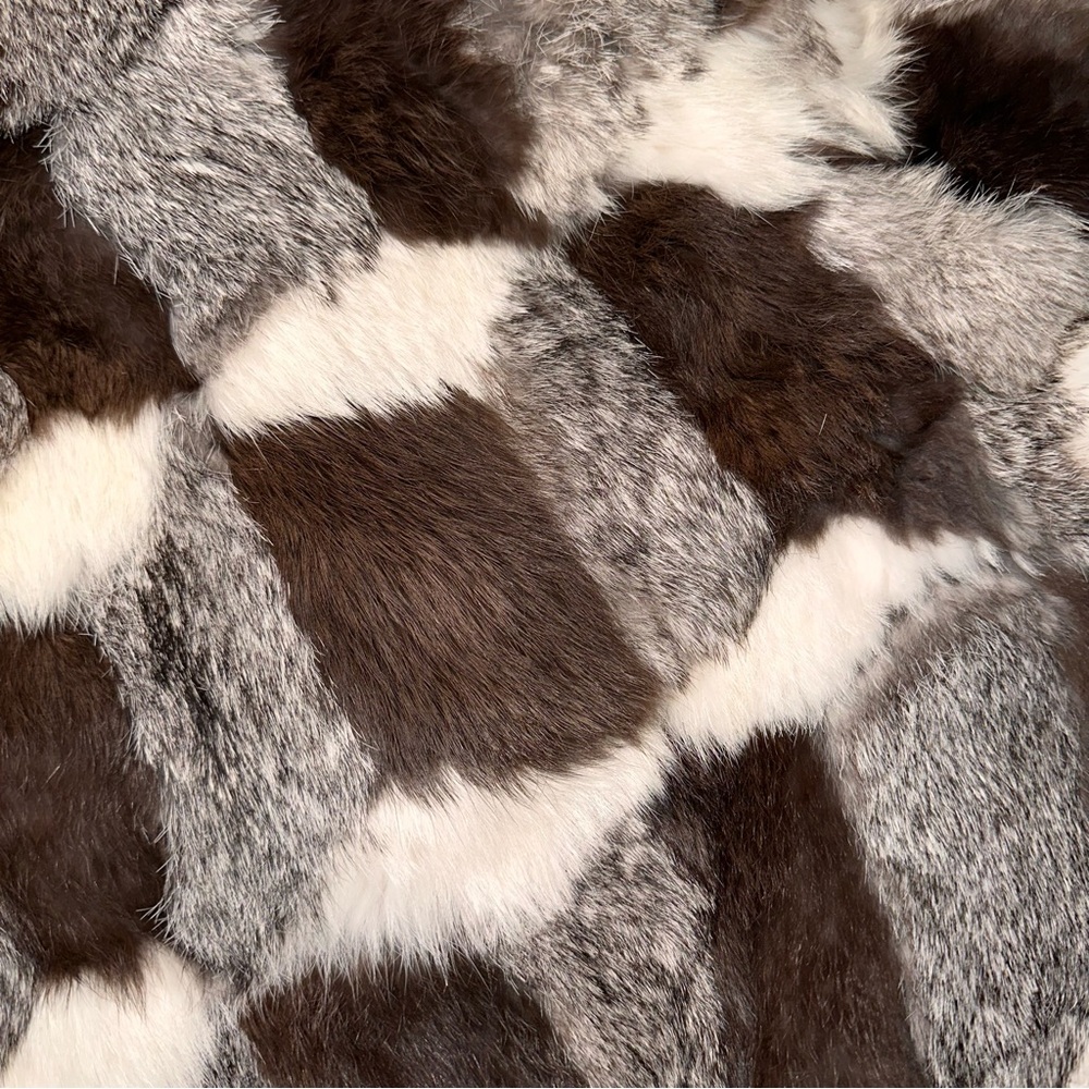 Dino Rico • Vintage Patchwork Rabbit Fur Coat - Picture 12 of 16
